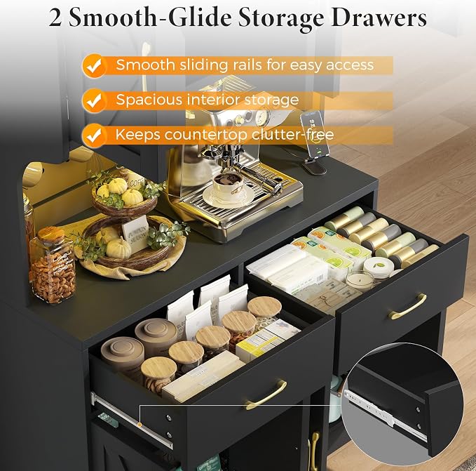 VK·LIVING 71" Kitchen Pantry Storage Cabinet, Farmhouse Pantry Cabinet - Image 7