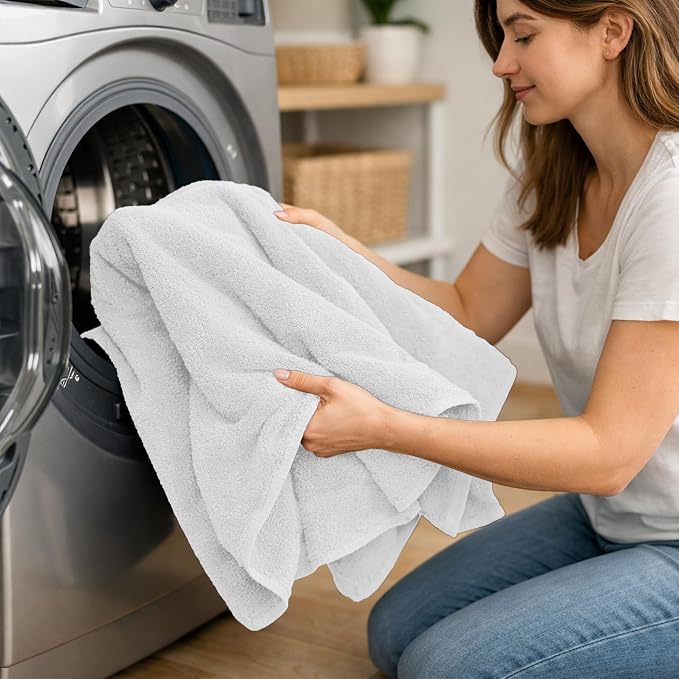 RIVERSIDE Pack of 8 Towels Set, 2 Large Bath, 2 Hand, 4 Face Washcloths - Image 7