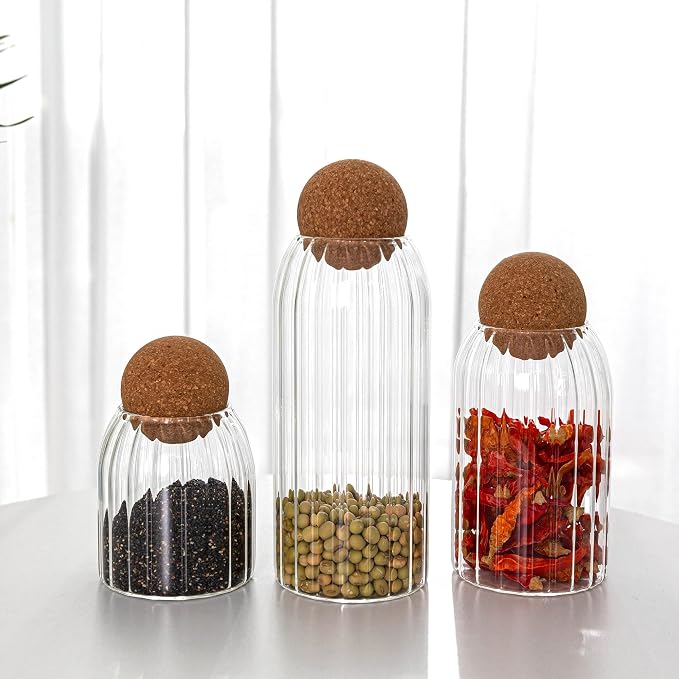 Glass Jar Set of 3 - Image 6