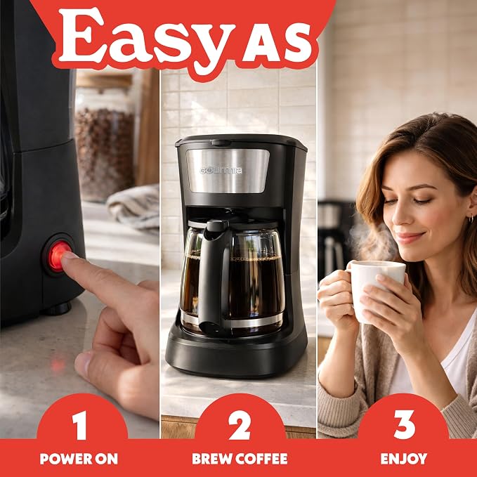 Gourmia 12 Cup One-Touch Coffee Maker – Pause and Serve - Image 9