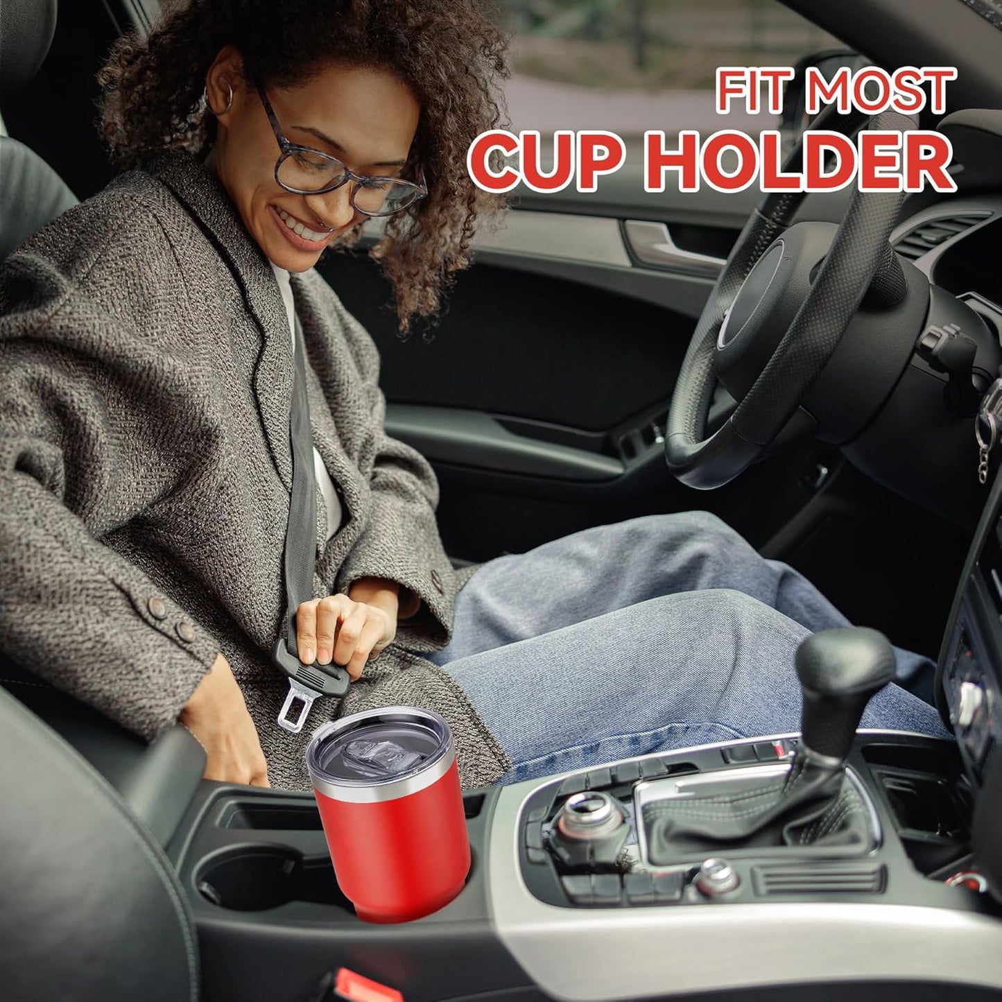 30 oz Tumbler with Lid Stainless Steel Tumblers Bulk Vacuum Insulated Cup Reusable Powder Coated Travel Mug Double Wall Leak Proof Cups Keep Cold Drinks for 12 Hours Wine Red, Set of 4