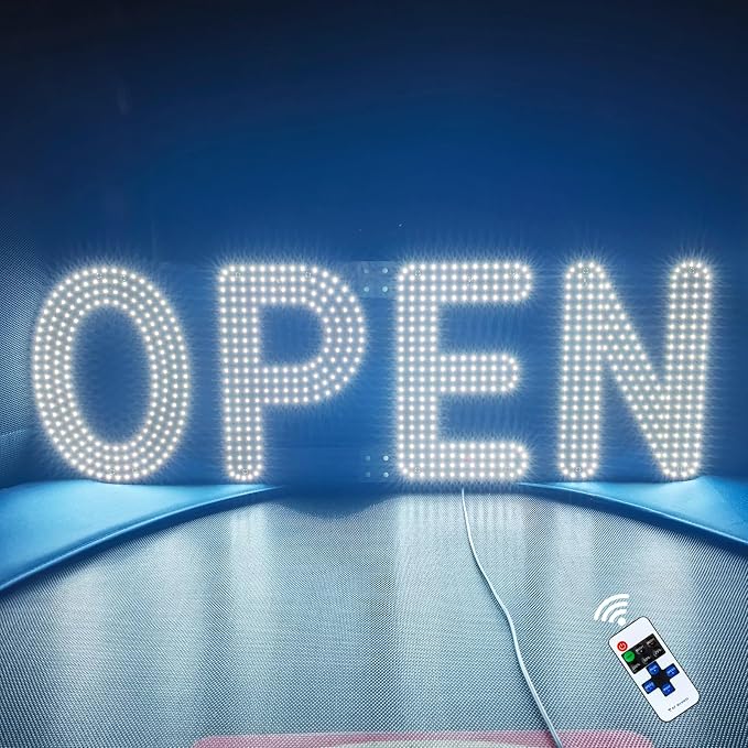 40"x14" Open Sign, LED Open Sign by KENFARI