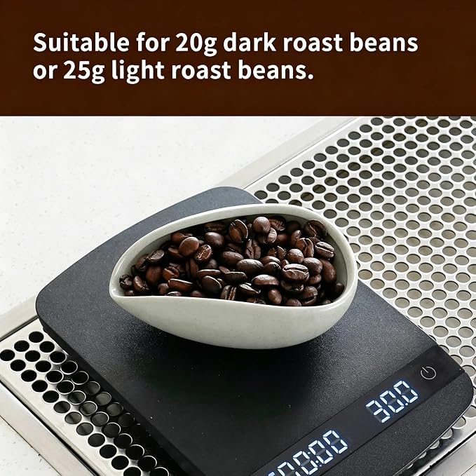 watchget Ceramic Coffee Dosing Cup & Tea Storage Tray, Single Dose Measuring - Image 4
