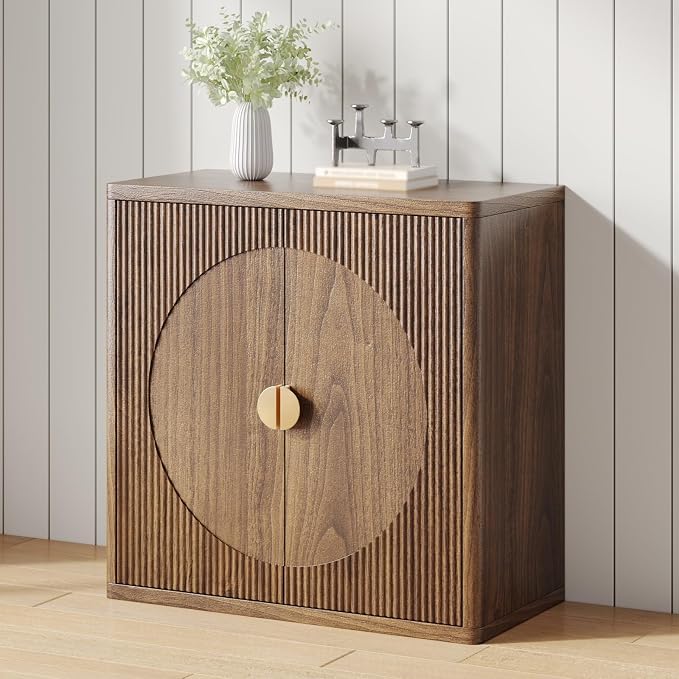 Modern Kitchen Sideboard with Storage, 31.5" Buffet Cabinet with 3 Adjustable by PUSNAPKU