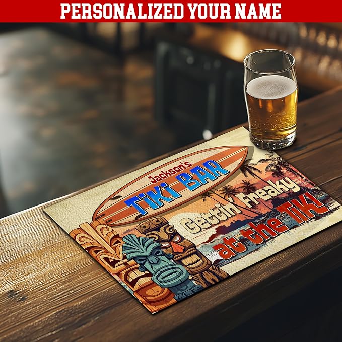 THUYPT Personalized Tiki Bar Mat, Dish Drying Mat - Image 3