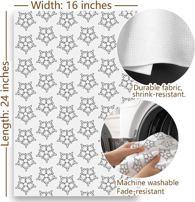 Funny Hidden Message Kitchen Towel, Dark Humor Hand Towel - Image 7