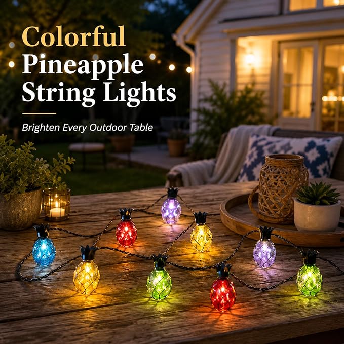 Vigdur Pineapple String Lights - Image 2