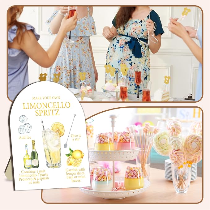 Limoncello Spritz Bar Sign, Cocktail Bar Recipe Sign - Image 7