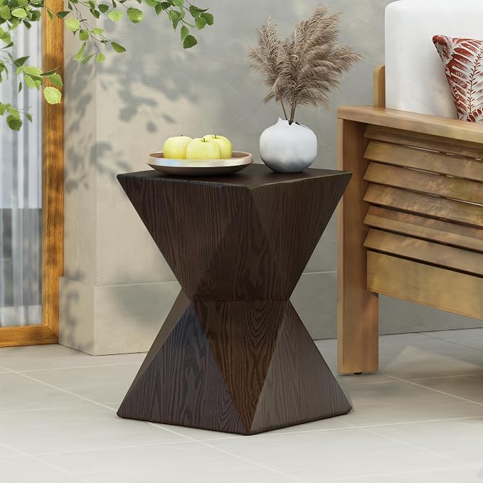 14.25 Inch Concrete Side Table by Noeko