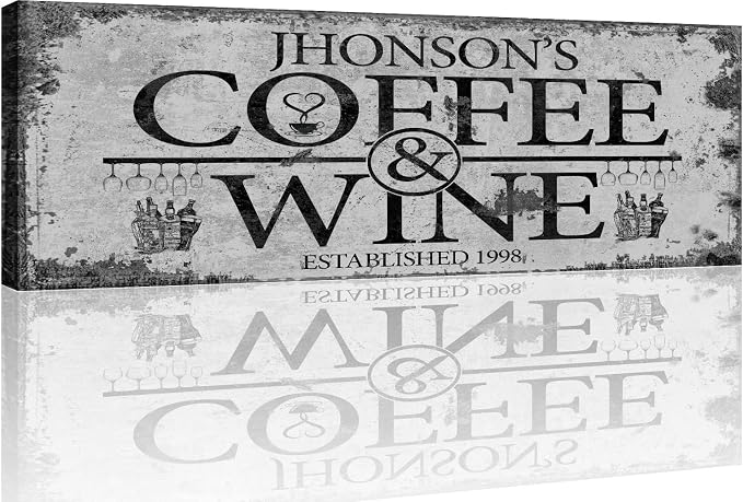 TAILORED CANVASES Custom Coffee Bar Sign - Image 3
