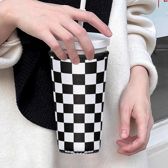 3 Pack Reusable Insulated Neoprene Iced Coffee Cup Sleeve Beverage Holder - Image 7