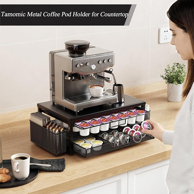 Metal Coffee Pod Holder for 80 Capsules - Image 3