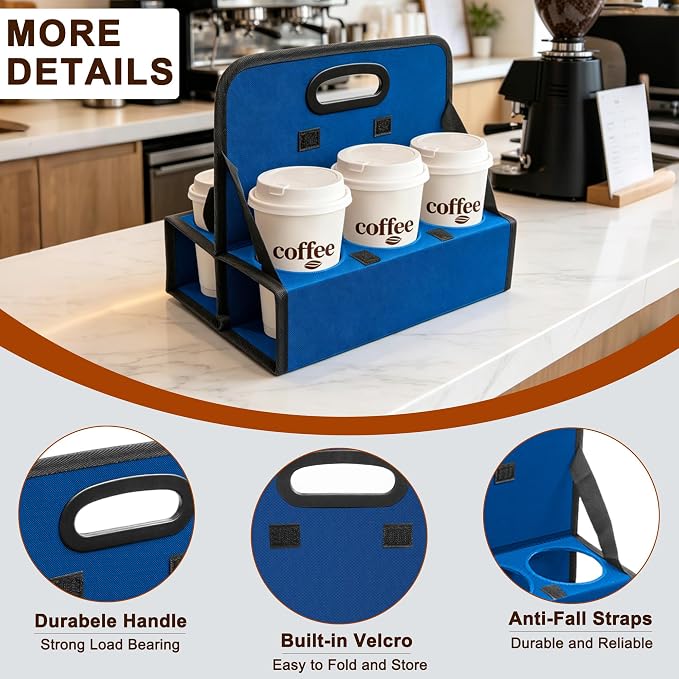 AKAYOK 6-Cup Reusable Foldable Drink Carrier - Image 4