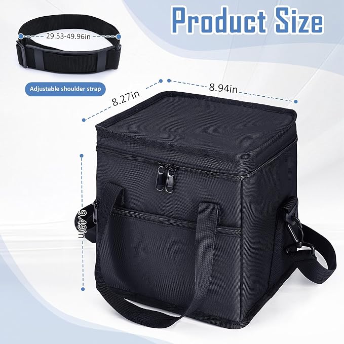 Reusable Drink Carrier with Handle, Tip-Resistant 4 Cup Insulated Bag, - Image 6