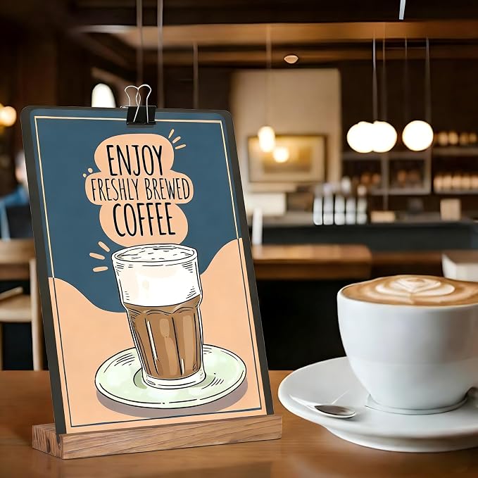8.6x11.7 Chalkboard Signs with Base - Image 5