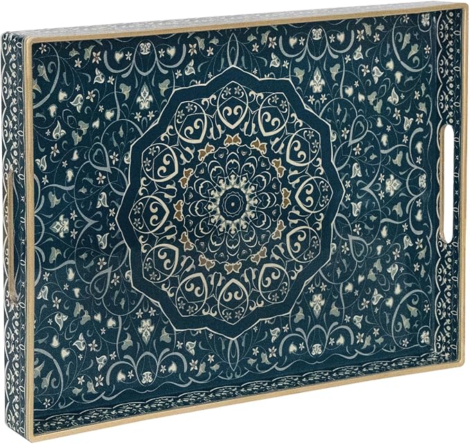 MAONAME Serving Tray with Handles, Plastic Rectangular Tray by MAONAME