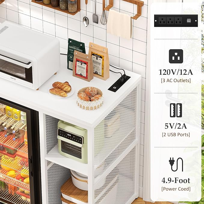 Homieasy Mini Fridge Cabinet - Image 4