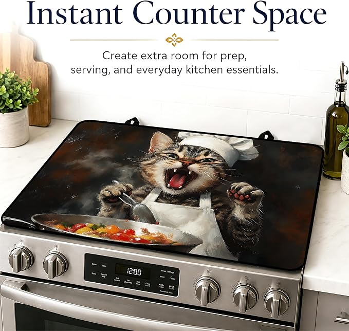 Multi-Design Stove Top Cover for Glass/Electric Stoves, 3-in-1 Counter - Image 7