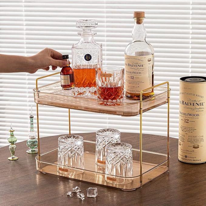 Seoneiro Whiskey Tray, Glass Cup Rack, Mug Holder, Coffee Cup Organizer - Image 6