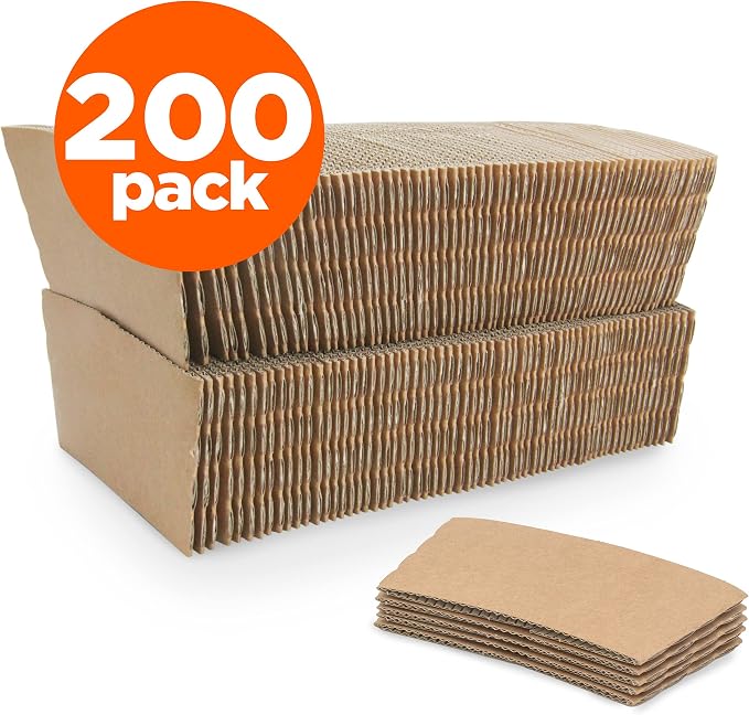 FMP Brands Kraft Coffee Cup Sleeves Disposable - Image 2