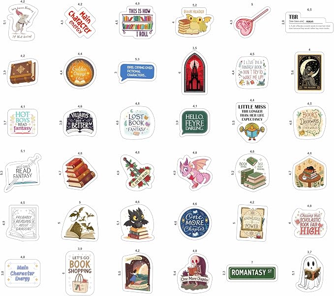 100Pcs Fantasy Book Stickers for Kindle Adult - Image 4