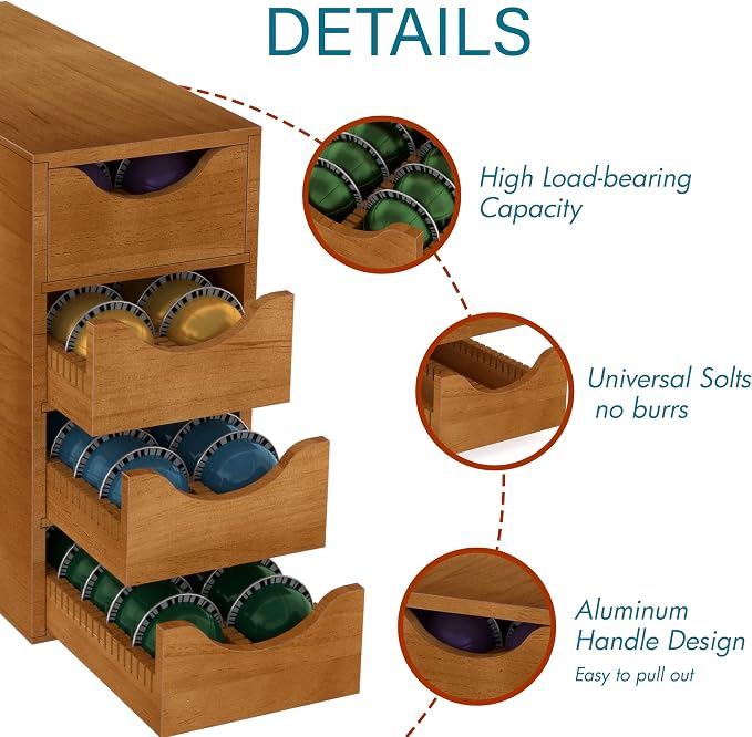 Suli Coffee Pod Holder, Coffee Capsule Storage Organizer, Save Space Coffee Pod - Image 7