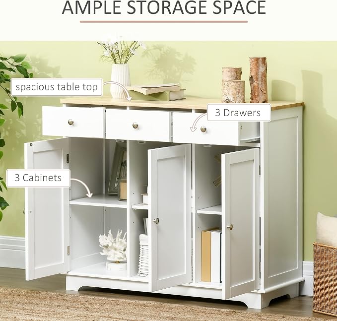 HOMCOM Sideboard Buffet Cabinet - Image 4