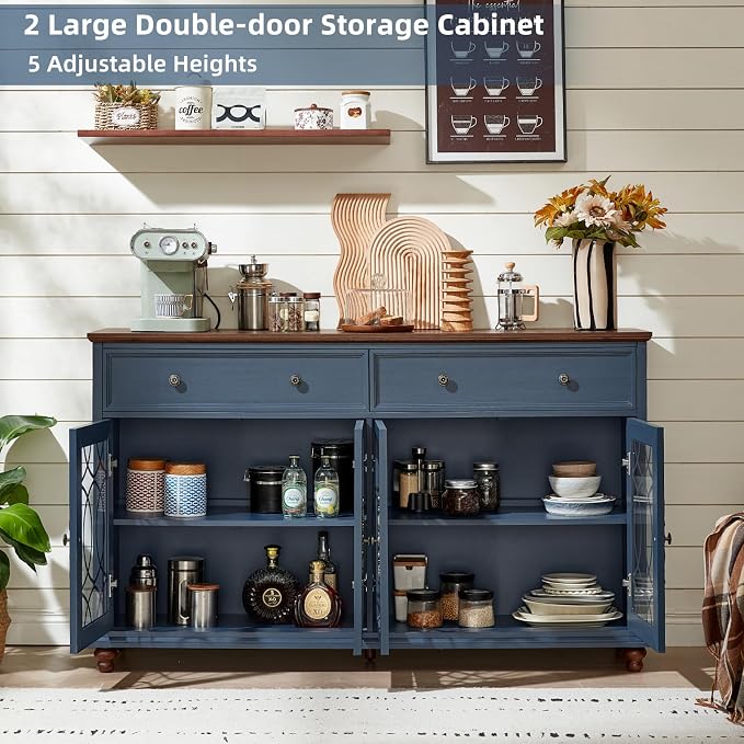 Joaxswe Large Sideboard Buffet Cabinet - Image 6