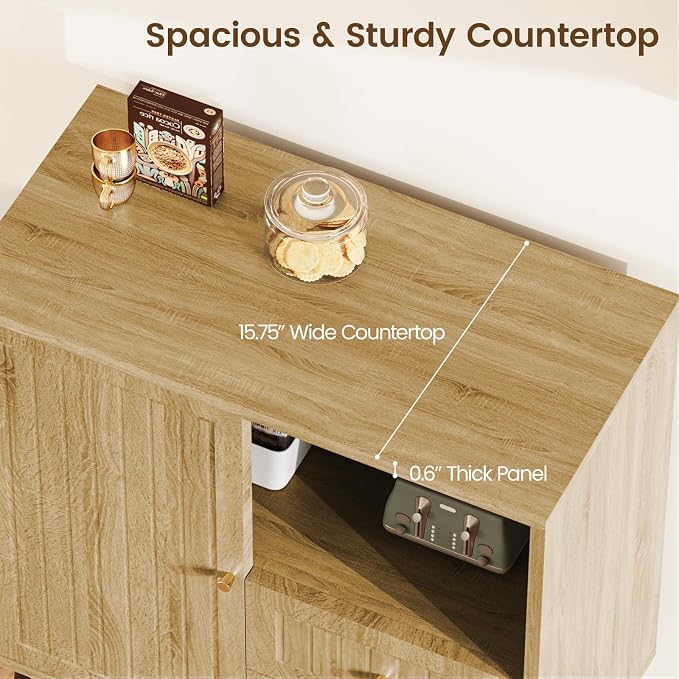Wood Sideboard Cabinet - Image 7