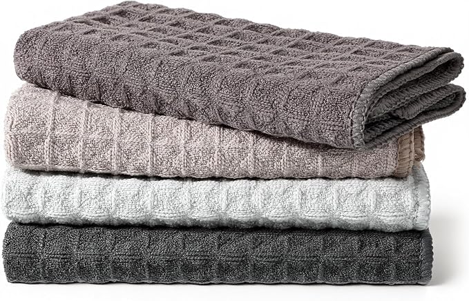 4 Pcs Barista Microfiber Cloths, Waffle Weave Microfiber Towel, Professional - Image 2
