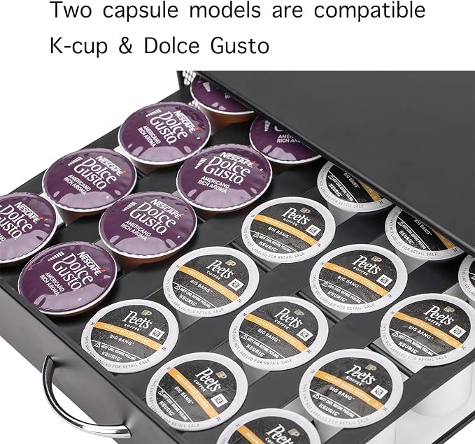 HiveNets Capsule Storage Drawer Coffee Holder Multiple Flavors Pods Organizer - Image 6