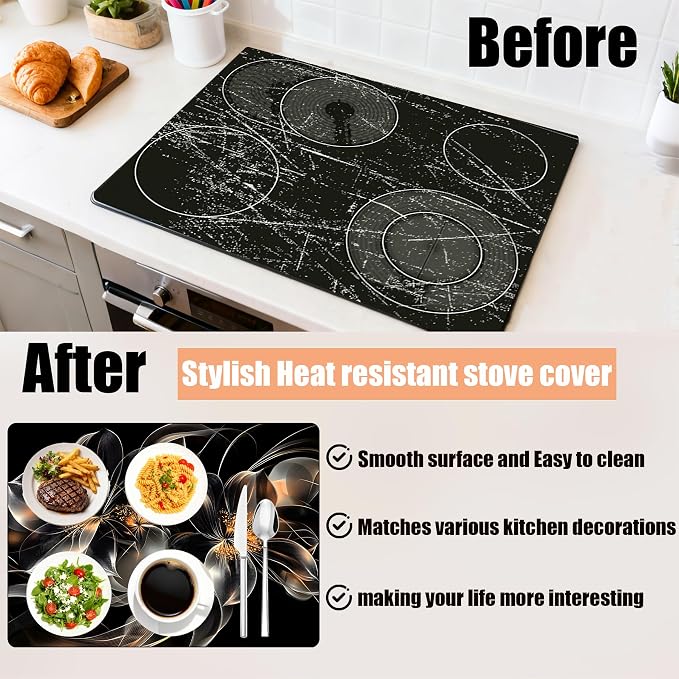 Anti-Slip Electric Stove Top Cover, Foldable Heat-Resistant Glass Stove Top - Image 2