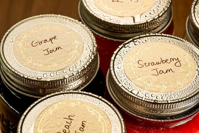 MONEST Waterproof & Oil Resistant Jar & Lid Stickers - Image 2