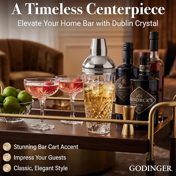 Godinger Dublin Cocktail Shaker, Martini Shaker - Image 3
