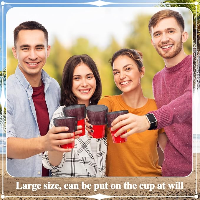Baderke 50 Pcs Disposable Cup Covers - Image 5