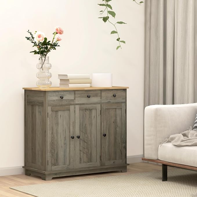 HOMCOM Sideboard Buffet Cabinet - Image 9