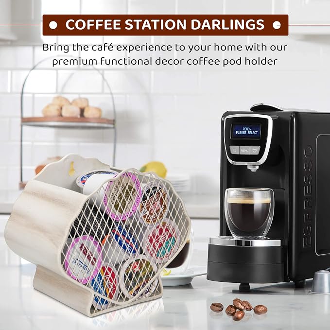 Made Easy Kit Coffee Pod Basket Organizer Useful Decor - Image 5