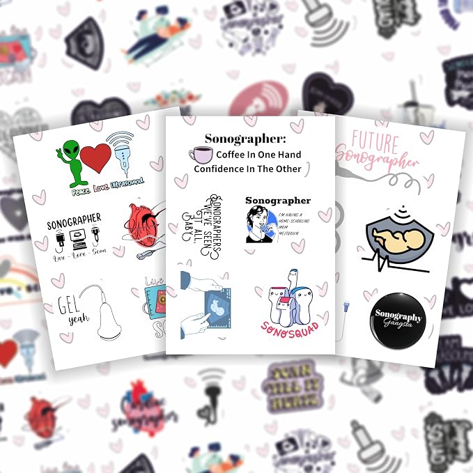 100Pcs Sonography Stickers, Ultrasound Stickers - Image 6
