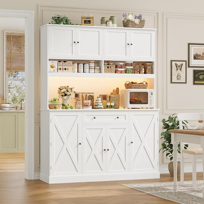 HIFIT 72.8” Tall Kitchen Pantry Cabinet - Image 2