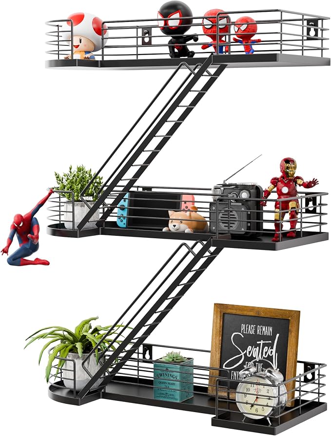 15 Inch Fire Escape Wall Shelf by YEMNMFH