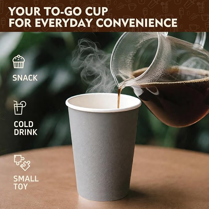 YEEHAW 16 oz Coffee Cups with Lids 100 Pack, To Go Cup with Lid - Image 4