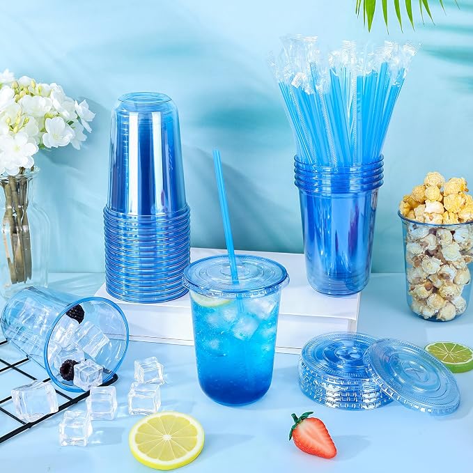 tchrules 100 Set 16oz Plastic Cups - Image 3