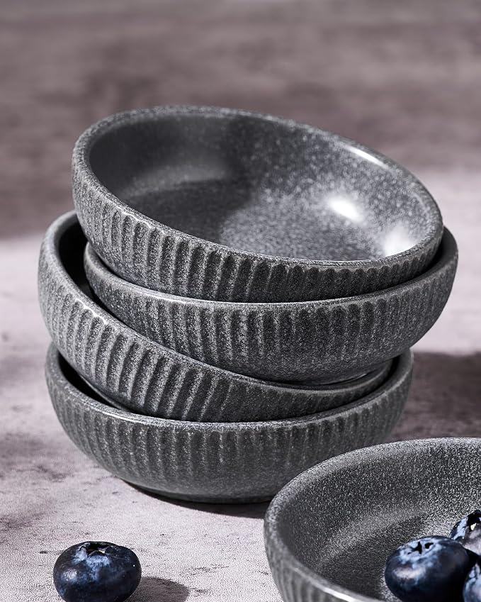 famiware Starlight Soy Sauce Dish Ceramic Dipping Bowls Set of 6, 3 oz - Image 7
