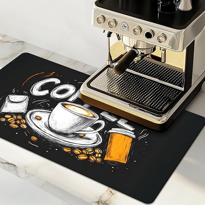 Dish Drying Mat Large Coffee Mat Absorbent Drying Mat by GIVEYOUTHEBEST