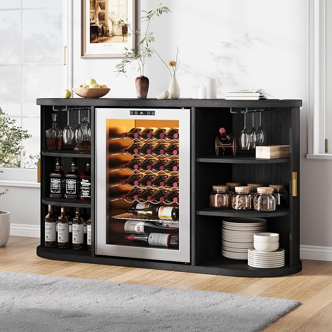 Jocoevol 53" Fluted Coffee Bar Cabinet - Image 3