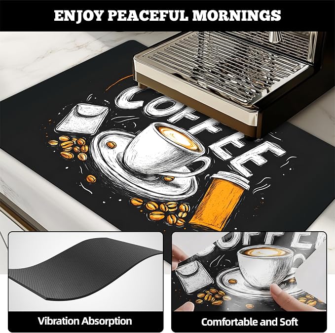 Dish Drying Mat Large Coffee Mat Absorbent Drying Mat - Image 3