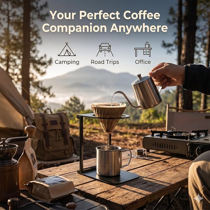 Portable Stand Compatible with Outin Nano, Premium Aluminum Alloy Coffee Maker - Image 7