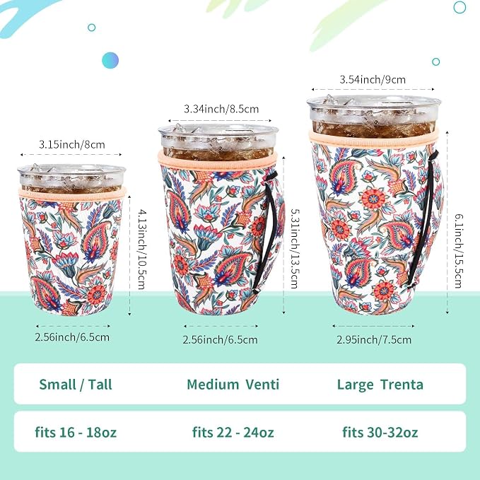 Iced Coffee Sleeve Insulator Sleeves - Image 2