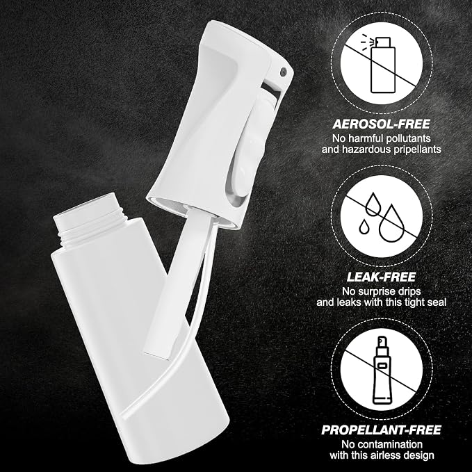 IMPORX Continuous Spray Bottle for Hair 2 Pack Home Essentials Spray Bottles - Image 4
