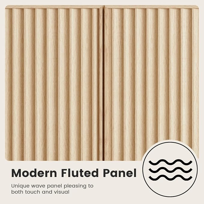 57'' Fluted Buffet Cabinet - Image 7